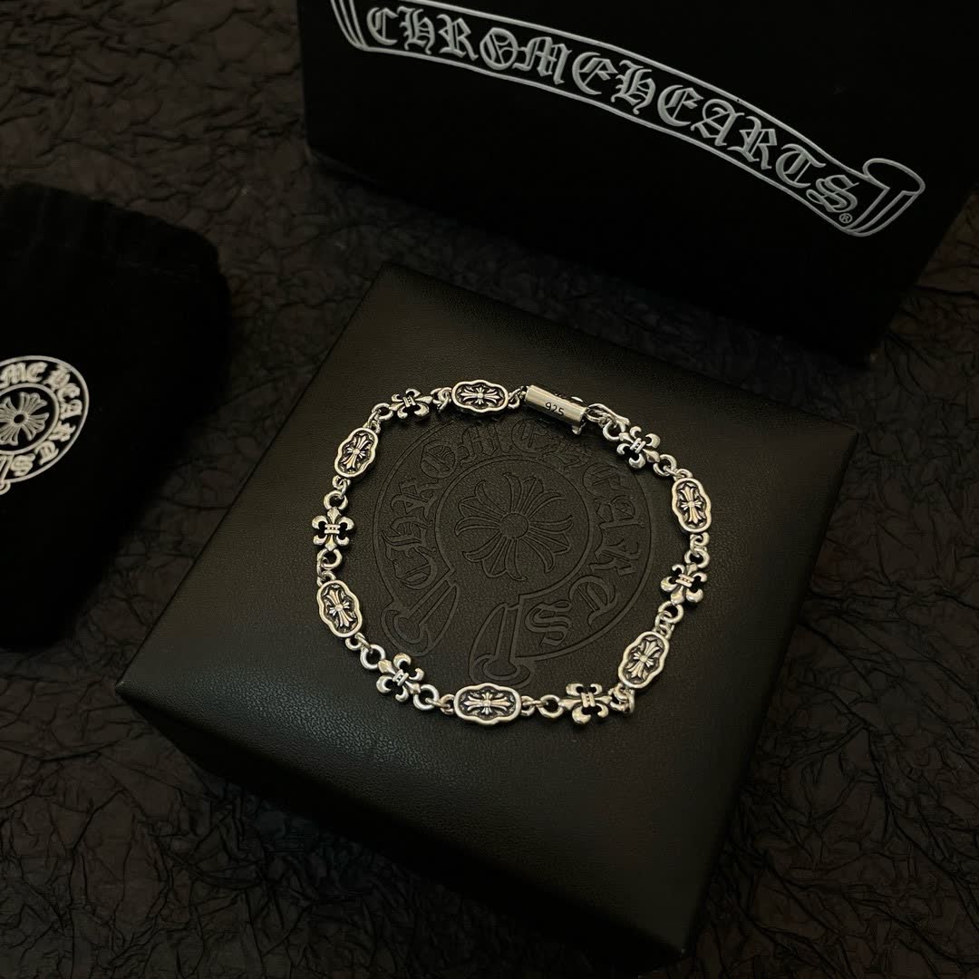 Chrome Hearts Endo Silver Bracelet